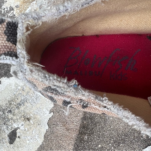 Blowfish Malibu Sneakers Cheetah Print Kids Play Slip-on Shoes Sz 7 - Picture 7 of 7